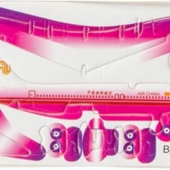 Lg-imports 3d-puzzel Vliegtuig 8 X 6 Cm Roze/wit