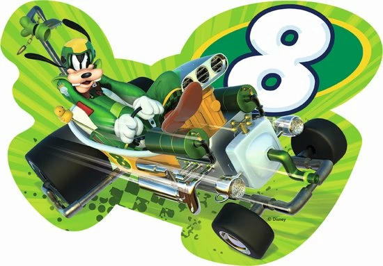 Jumbo Mickey Mouse Roadster Racers 4in1 Vormpuzzel 7 Jumbo Mickey Mouse Roadster Racers 4in1 Vormpuzzel - Afbeelding 5