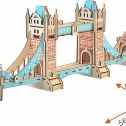 De Bouwplaats Bouwpakket 3D Puzzel Tower Bridge Van Hout Lasercutting- Gekleurd 9 De Bouwplaats Bouwpakket 3D Puzzel Tower Bridge Van Hout Lasercutting- Gekleurd -Puzzels Verkoopwinkel 550x383