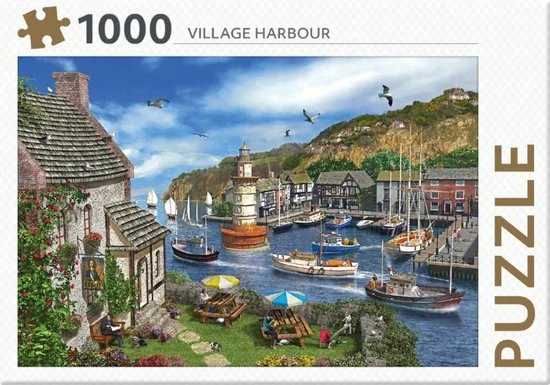 Rebo Productions Rebo Legpuzzel 1000 Stukjes – Village Harbour 3 Rebo Productions Rebo Legpuzzel 1000 Stukjes – Village Harbour