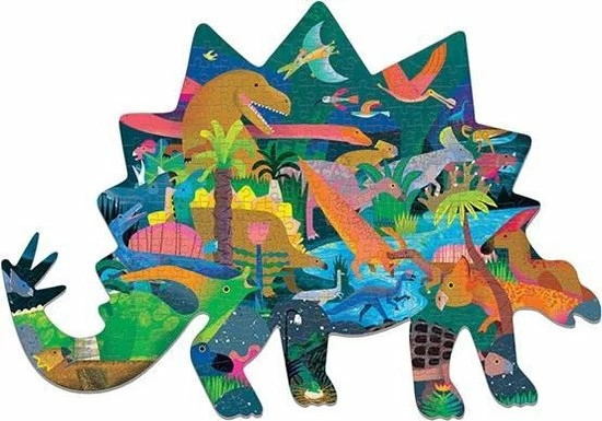 Mudpuppy Gevormde Puzzel Dinosaurussen - 300 Stukjes 4 Mudpuppy Gevormde Puzzel Dinosaurussen - 300 Stukjes - Afbeelding 2