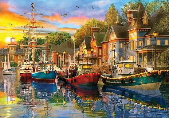 KS Games Harbour Lights Puzzel 3000 Stukjes 4 KS Games Harbour Lights Puzzel 3000 Stukjes - Afbeelding 2