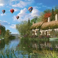 KS Games Old River Cottage Puzzel 1000 Stukjes -Puzzels Verkoopwinkel 550x386 17