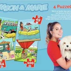 Samson & Marie Puzzel - 4 In 1 Puzzel - 36/49/64/100 Stukjes -Puzzels Verkoopwinkel 550x386 18