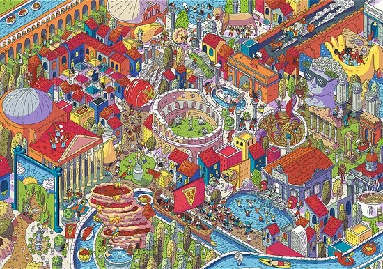 Trefl Prime Eye Spy Imaginary Cities Rome Puzzel - 1000 Stukjes 10 Trefl Prime Eye Spy Imaginary Cities Rome Puzzel - 1000 Stukjes - Afbeelding 8
