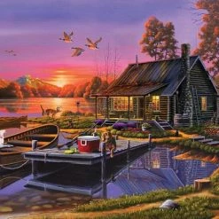 Geno People - Lakeside Cottage Puzzel 2000 Stukjes KS Games -Puzzels Verkoopwinkel 550x386 8