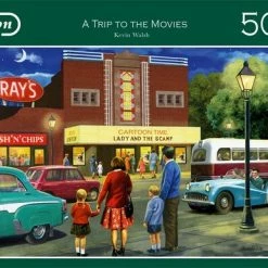 Falcon Puzzel A Trip To The Movies - Legpuzzel - 500 Stukjes -Puzzels Verkoopwinkel 550x387