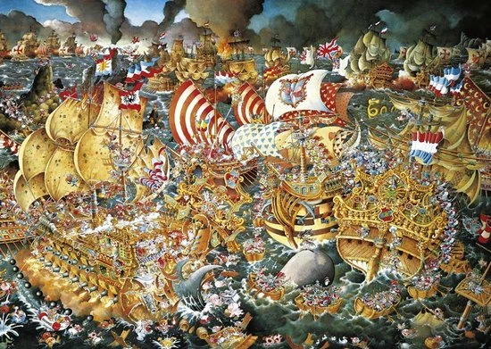 Legpuzzel - 2000 Stukjes - Triangular - Trafalgar - Heye 4 Legpuzzel - 2000 Stukjes - Triangular - Trafalgar - Heye - Afbeelding 2