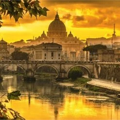 Schmidt Gouden Licht Boven Rome, 1000 Stukjes - Puzzel - 12+