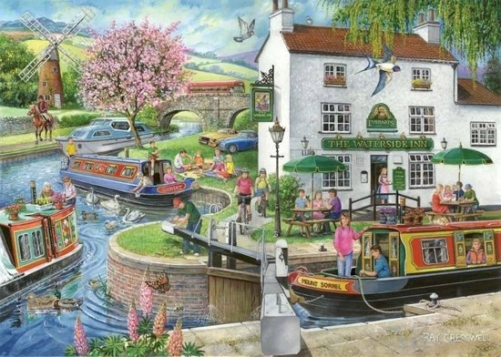 House Of Puzzles No.6 - By The Canal Puzzel 1000 Stukjes Find The Differences 3 House Of Puzzles No.6 - By The Canal Puzzel 1000 Stukjes Find The Differences