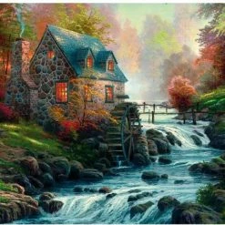 Schmidt Puzzel - Kinkade Near The Old Mill -Puzzels Verkoopwinkel 550x392 64