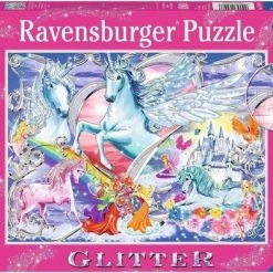Ravensburger Glitter Puzzel De Mooiste Eenhoorns - Legpuzzel - 100XXL Stukjes -Puzzels Verkoopwinkel 550x393 3