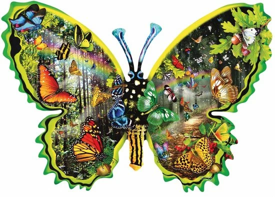 SunsOut Shaped Legpuzzel Butterfly Migration 3 SunsOut Shaped Legpuzzel Butterfly Migration