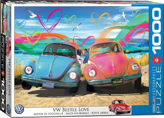 Eurographics Puzzel - VW Beetle Love - Parker Greenfield (1000) 5 Eurographics Puzzel - VW Beetle Love - Parker Greenfield (1000) - Afbeelding 3