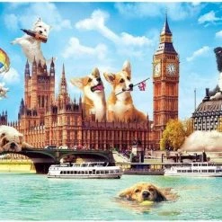 Trefl Hondjes In London Puzzel - 1000 Stukjes -Puzzels Verkoopwinkel 550x394 7
