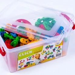 Dede- Click Clack Puzzel-96 Stukjes-Transparante Opbergdoos-3+ Jaar- STEM-Non Toxic -Puzzels Verkoopwinkel 550x395 14