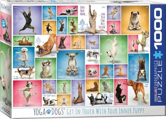 Eurographics Puzzel Yoga Dogs - 1000 Stukjes 7 Eurographics Puzzel Yoga Dogs - 1000 Stukjes - Afbeelding 5