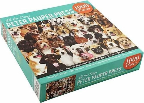 Peter Pauper Puzzel - All The Dogs - 1000 St 5 Peter Pauper Puzzel - All The Dogs - 1000 St - Afbeelding 3