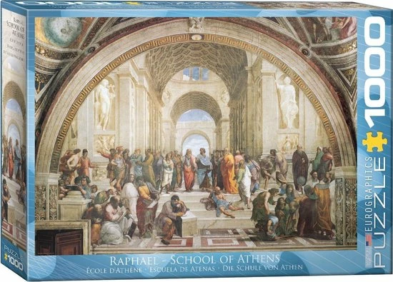 Eurographics Puzzel School Of Athens - Raphael - 1000 Stukjes 3 Eurographics Puzzel School Of Athens - Raphael - 1000 Stukjes
