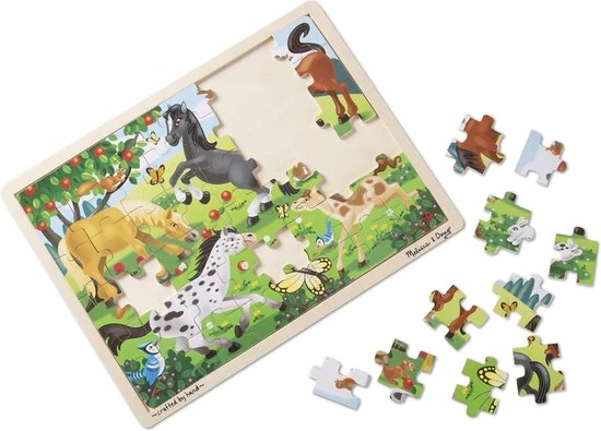 Melissa & Doug - Frolicking Horses - Legpuzzel - 48 PC 5 Melissa & Doug - Frolicking Horses - Legpuzzel - 48 PC - Afbeelding 3