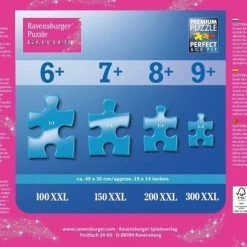 Ravensburger Glitter Puzzel De Mooiste Eenhoorns - Legpuzzel - 100XXL Stukjes
