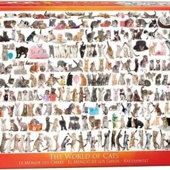 Eurographics Puzzel The World Of Cats - 1000 Stukjes