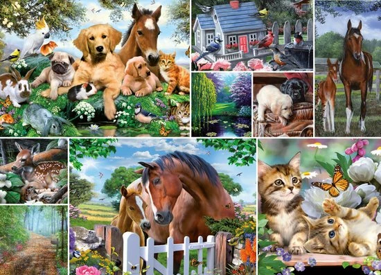 King Legpuzzel Animal World 1000 Stukjes 3 King Legpuzzel Animal World 1000 Stukjes - Afbeelding 2