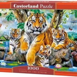 Castorland Puzzel Tigers By The Stream - 1000 Stukjes