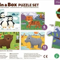 Mudpuppy 4-in-1 Puzzel Dieren Van De Wereld - 4+6+9+12 Stukjes -Puzzels Verkoopwinkel 550x399 16