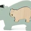 Trixie Houten Baby Puzzel | Mr. Polar Bear | Baby Puzzle | Speelgoed