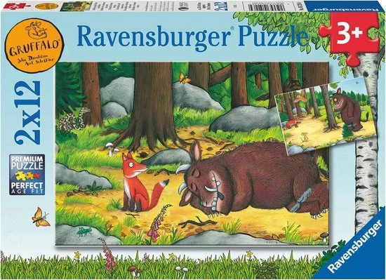 Ravensburger Puzzel The Gruffalo - 2x 12 Stukjes - Kinderpuzzel 3 Ravensburger Puzzel The Gruffalo - 2x 12 Stukjes - Kinderpuzzel