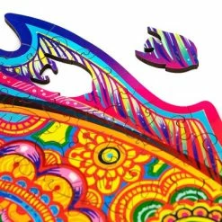 UNIDRAGON Houten Puzzel Dier - Glanzende Vis - 331 Stukjes - King Size 40x31 Cm -Puzzels Verkoopwinkel 550x400