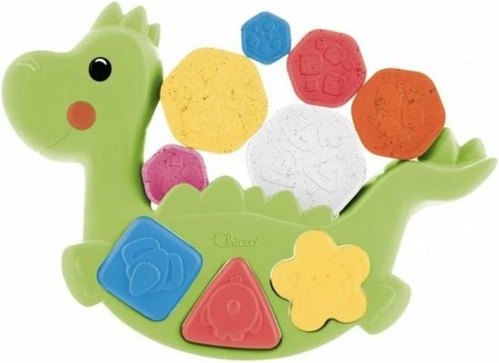 Chicco - Puzzel / Vormenstoof - Dino 3 Chicco - Puzzel / Vormenstoof - Dino