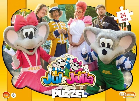 Just Games Legpuzzel Jul & Julia Junior Karton 24 Stukjes 5 Just Games Legpuzzel Jul & Julia Junior Karton 24 Stukjes - Afbeelding 3