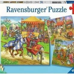 Ravensburger Puzzel Riddertoernooi In De Middeleeuwen - 3 X 49 Stukjes - Kinderpuzzel -Puzzels Verkoopwinkel 550x401 15