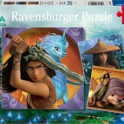 Ravensburger Puzzel Disney Raya, De Dappere Krijger - 3x49 Stukjes - Kinderpuzzel