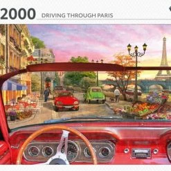 Rebo Productions Rebo Legpuzzel 2000 Stukjes - Driving Through Paris