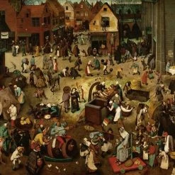 Grafika Brueghel Pieter - The Fight Between Carnival And Lent, 1559