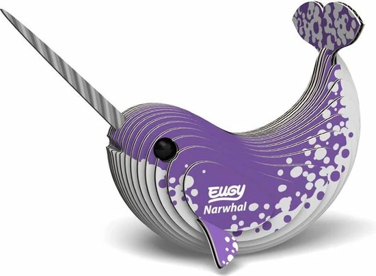 Eugy 3d-puzzel Narwal 11 X 7 Cm Karton Paar 24-delig 7 Eugy 3d-puzzel Narwal 11 X 7 Cm Karton Paar 24-delig - Afbeelding 5