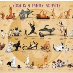 Eurographics Puzzel Yoga Is A Family Activity - 500 Stukjes