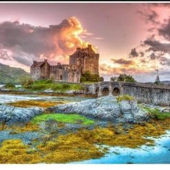 Eillean Donan Castle, Scotland, Bluebird, 3000 Stukjes Legpuzel