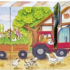 Goki Cube Puzzle, Seasons On The Farm -Puzzels Verkoopwinkel 550x408 5