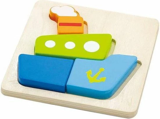 Vigatoys Viga Toys - Vormenpuzzel - Schip 7 Vigatoys Viga Toys - Vormenpuzzel - Schip - Afbeelding 5