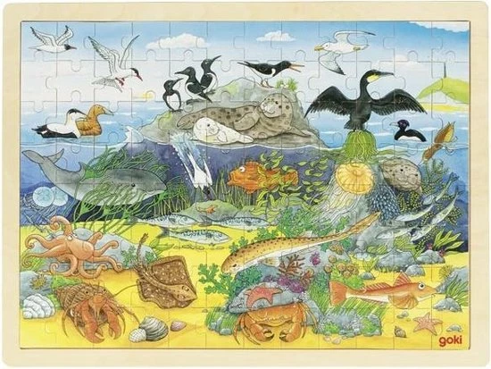 Goki Puzzle Zwierzęta Nadmorskie I Poodne 3 Goki Puzzle Zwierzęta Nadmorskie I Poodne