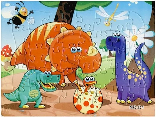 Sorprese Puzzel – 3 Paar – Kinderpuzzel – Dinosaurus – 40 Stukjes – Leerzame Puzzels - Sinterklaas - Cadeau 6 Sorprese Puzzel – 3 Paar – Kinderpuzzel – Dinosaurus – 40 Stukjes – Leerzame Puzzels - Sinterklaas - Cadeau - Afbeelding 4
