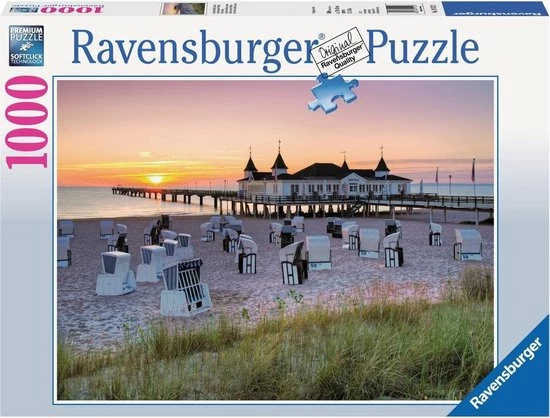 Ravensburger Puzzel Oostzee Ahlbeck, Usedom - Legpuzzel - 1000 Stukjes 3 Ravensburger Puzzel Oostzee Ahlbeck, Usedom - Legpuzzel - 1000 Stukjes