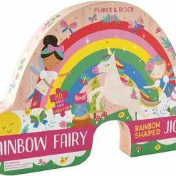 Floss & Rock Rainbow Fairy - Puzzel - 80 Stukjes - 60 X 40 Cm - Multi