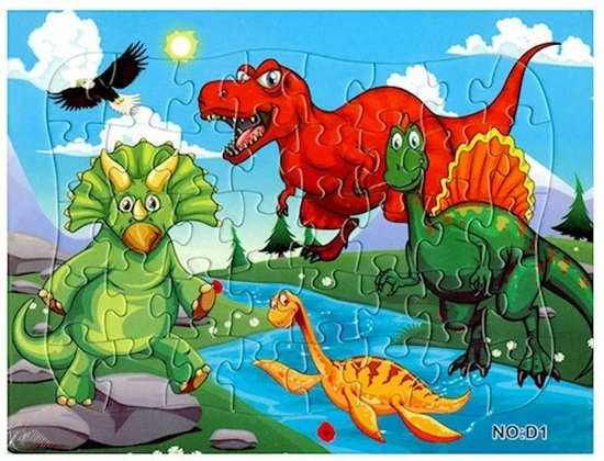 Sorprese Puzzel – 3 Paar – Kinderpuzzel – Dinosaurus – 40 Stukjes – Leerzame Puzzels - Sinterklaas - Cadeau 7 Sorprese Puzzel – 3 Paar – Kinderpuzzel – Dinosaurus – 40 Stukjes – Leerzame Puzzels - Sinterklaas - Cadeau - Afbeelding 5