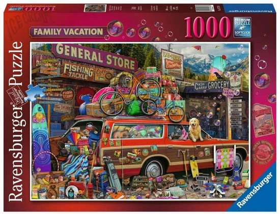 Ravensburger Puzzel - Familievakantie - 1000st. 7 Ravensburger Puzzel - Familievakantie - 1000st. - Afbeelding 5