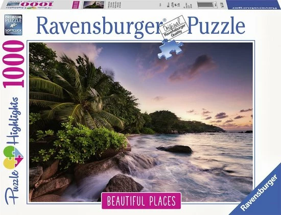 Ravensburger Puzzel Praslin Island, Seychelles - Legpuzzel - 1000 Stukjes 3 Ravensburger Puzzel Praslin Island, Seychelles - Legpuzzel - 1000 Stukjes